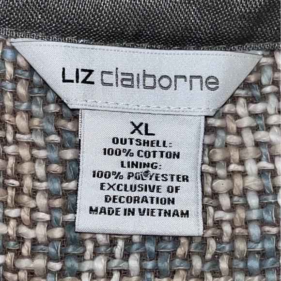 Liz Claiborne Lined Tweed XL Jacket Blazer - Picture 13 of 14